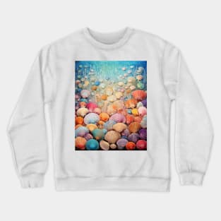 Small Summer Sea Shells Crewneck Sweatshirt